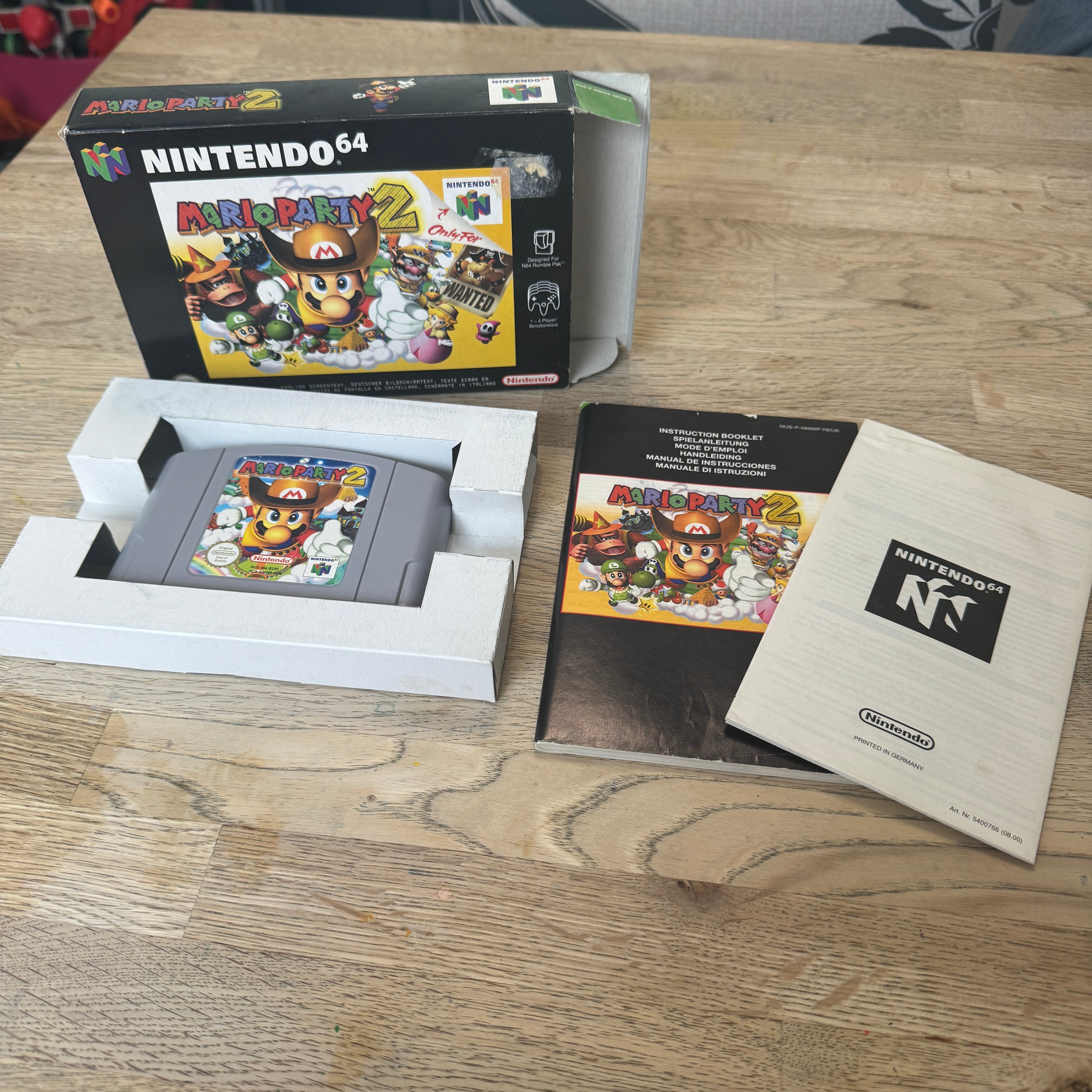 Mario party 2 n64 game boxed complete Mario party 2 n64 game boxed complete